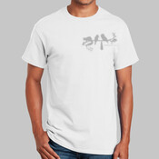 Men's Slim Fit Tee (Grey Graphic)