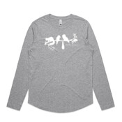 Long Sleeve T Shirt - (White Graphic)